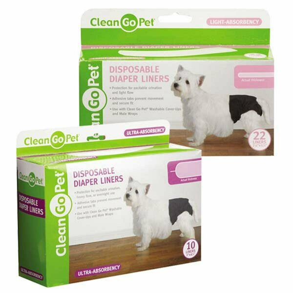 Clean Go Pet Disposible Diaper Liner Lite, 22PK CL391977